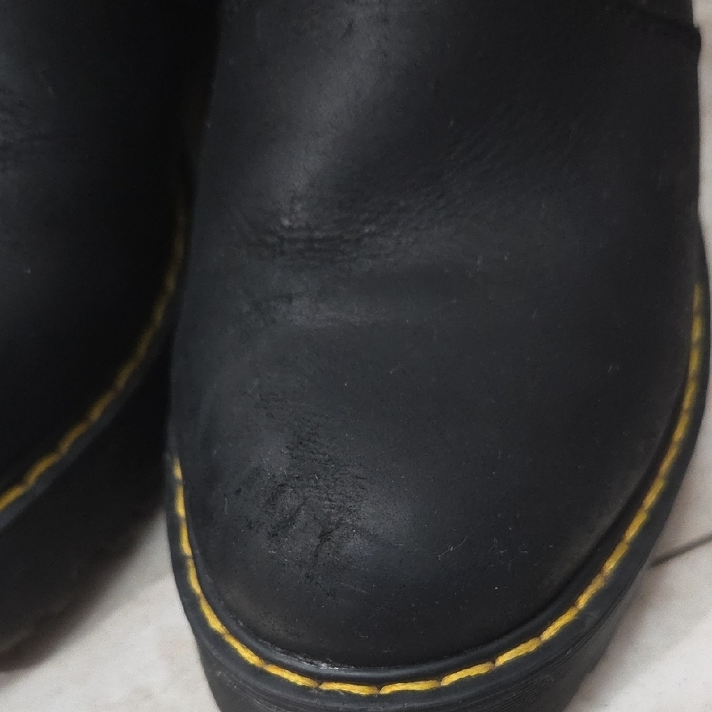 Dr. Martens Black Chelsea Boots with Yellow Stitching - Picture 4 of 12